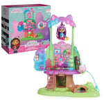 Gabby's Dollhouse, Transforming Garden Treehouse Playset with Lights, 2 Figures, 5 Accessories, 1 Delivery, 3 Furniture, Kids’ Toys for Ages 3 and above