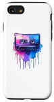 Coque pour iPhone SE (2020) / 7 / 8 Splash Art Lecteur de Cassette Musique Magnétophone