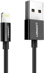 Usb To Lightning Cable Ugreen Us155, Mfi, 1m (Black)