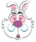 White Rabbit from Alice in Wonderland Official Disney 2D Single Card Party Mask