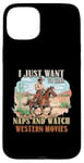 Coque pour iPhone 15 Plus Faites la sieste et regardez un fan du film Western Movie Lover