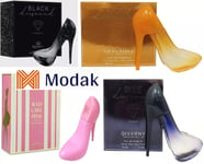 Modak 4 Pack women Perfume Black Diamond, Gold/Blue Diamond, Bad Girl  EDP 100ml