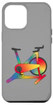 Coque pour iPhone 15 Pro Max Illustration Rainbow Spin Bike