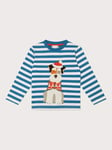 Monsoon Kids' Christmas Dog Stripe Top, Multi