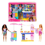 Barbie Beach Boardwalk Lekset Barbie Strandleksaker Dockset HNK99