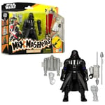 MixMashers Dark Vador, figurine 12 cm deluxe personnalisable à mélanger et combiner avec accessoires, Star Wars, Dès 4 ans