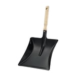 Pelle à poussière avec manche en bois métal laqué en noir Lame L220xl.230 mm