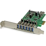 StarTech.com 7 Port PCI Express USB 3.0 Card - Standard & Low-Profile - SATA Pow