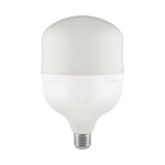 T120 LED Lampa 40W E27 - Plast, 6500K, med E40 Ring - Kulör : Kall