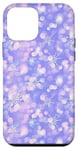 iPhone 12 mini Pink & Purple Mosaic Aura Snowflakes Holiday Winter Pattern Case