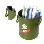 Pen Holder Ins Cute Wrought Iron Bucket Green Tube [ 3 Random Korean Ins Sty