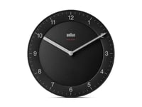 Braun Bc06b-Dcf, Vägg, Quartz Clock, Circel, Svart, Klassisk, Aa