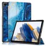 Samsung Galaxy Tab A9+ (Plus) Tri-Fold Deksel i Kunstskinn med Sleep-Funksjon - Vann