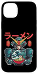 Coque pour iPhone 14 Plus Ramen japonais Mecha Robot géant La grande vague Anime