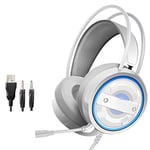 Gaming Headset, Gaming Headphone 3.5 mm jack 50 mm Audio Drivers Over-Ear Gaming Headphones with Mic Noise Cancelling & Volume Control for PC, Mac, Xbox One, PS4, Nintendo Switch