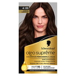 Schwarzkopf - Oléo Suprême - Châtain Chocolat - 4-86 - Coloration Permanente à l'Huile - Sans Ammoniaque - Intensité Couleur Longue Durée - Couvre 100% Des Cheveux Blancs - HAPTIQ Système