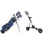 Longridge Junior Challenger Golf Sets + EZEGLIDE JUNIOR CRUISER TROLLEY - BLACK