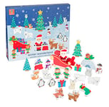 Winter Wonderland Toy Advent Calendar 2023 Kids - Wooden Childrens Calendars for 1 Year Old Baby, Toddler Boys Girls with Santa, Snowmen, Elves, Animals - Christmas Countdown Gifts by Orange Tree Toys