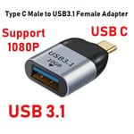 Adaptateur USB Type C Compatible HDMI vers DP/VGA/Mini DP/RJ45 4K/8K 60Hz,Convertisseur de Transfert Vidéo pour Ordinateur Portable,Téléphone,Macbook Pro Air - Type HD006