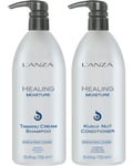 Healing Moisture Kukui Nut Conditioner 750ml + Tamanu Cream Shampoo 750ml