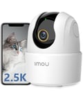 Imou 2.5K Security Camera Indoor, CCTV WiFi Camera 4MP, Pet Dog Camera Baby Monitor with Motion Sound Detection, 360° Rotational Views, Night Vision 10m, 2-Way Audio, Privacy Mode, Works with Alexa