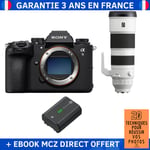 Sony A9 III + FE 200-600mm f/5.6-6.3 G OSS + 1 Sony NP-FZ100 + Ebook '20 Techniques pour Réussir vos Photos' - Appareil Photo Professionnel