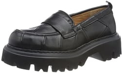 REPO Mocassino, Chaussure Bateau Femme, Nero, 37/37.5 EU