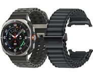 Samsung Galaxy Watch Ultra - Titanium + Watch Ultra Trail Band Black