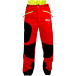 Oregon - Pantalon anti-coupures Waipoua Rouge/Noir/Jaune l