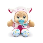 VTech - Little Love, Luna, Ma Poupée Étoiles Magiques, Poupon Câlin, Peluche Veilleuse avec Projection Étoilée, Cadeau Enfant de 18 Mois à 6 Ans - Contenu en Français, Blanc