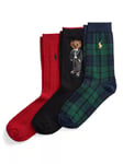 Ralph Lauren Tuxedo Bear Ankle Socks Gift Box