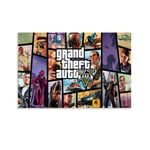 xiaoxiami GTA5 Grand Theft Auto Canvas Art Poster and Wall Art Picture Print Modern Family bedroom Decor Posters 12x18inch(30x45cm)