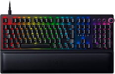 Razer BlackWidow V3 Pro (Green Switch) - Wireless Full-height Mechanical Gaming Keyboard (Clicky Mechanical Switches, RGB Chroma Lighting, Wrist Rest, Bluetooth, USB-C) UK Layout | Black