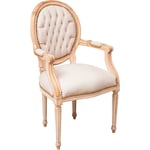 Fauteuil rembourré 101x58x56 cm Chaise baroque Fauteuil de salon Chaise en bois Fauteuils de chambre style Louis xvi français