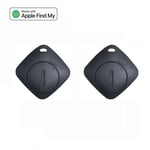 AiYaTo-Traqueur GPS Bluetooth,Localisateur de Clés,Airtag,Fonctionne avec Apple Find My Andrea Item,Smart Air Tag pour IOS - Type 2pcs BLACK