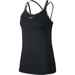 Nike W NP CLN Elastika Tank SP Débardeur Femme Black/(Metallic Silver) FR: 2XL (Taille Fabricant: 2XL)