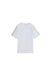 PUMA Femme T-Shirt Tape Tee, Puma Blanc, XS EU