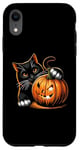 iPhone XR Black Cat Halloween Costume Pumpkin For Women Case