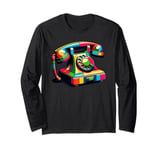 Vintage Telephone Landline Dial Long Sleeve T-Shirt