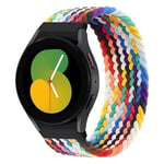 No Gaps Band For Samsung Galaxy Watch 4/5/6 44mm 40mm 4 classic 46mm Flätad soloögla correa Armband Galaxy 5 Pro 45mm rem Pride edition L