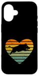 iPhone 16 I Love Wild Boars Retro Heart Hunter Boar Case