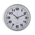 Horloge Murale Argent Plastique (4,2 x 30,5 x 30,5 cm)