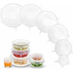 Heguyey - Couvercles extensibles en silicone, couvercles de récipients en silicone réutilisables zéro déchet pour couvrir les restes et les fruits ou