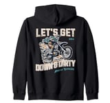 Motocross Fever s Let's Get Down & Dirty s Dirt Track Zip Hoodie