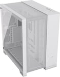 CORSAIR 6500D AIRFLOW Mid-Tower ATX Dual Chamber PC Case – Tempered Glass – Reverse Connection Motherboard Compatible – No Fans Included – White