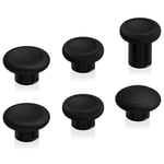 eXtremeRate 6 in 1 Metal Replacement Thumbsticks for Xbox Elite Series 2 Controller, Metallic Black Swappable Magnetic Analog Stick Joystick Caps for Xbox Elite 2 Core Controller (Model 1797)