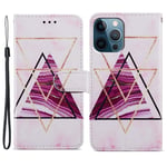 iPhone 15 Pro Fodral Motiv Trianglar Marmor