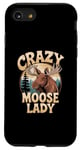 iPhone SE (2020) / 7 / 8 Crazy Moose Lady Funny Moose Case