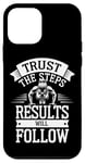 Coque pour iPhone 12 mini Motivational Trust The Steps Fitness Citation Femme Entraînement