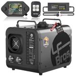 LF Bros Réchauffeur D'air Diesel 5KW, Version Plateau 12V/220V Chauffage Diesel de Stationnement, Chauffage Portable avec Minuterie Interrupteur LCD pour Camping, Tente, Bateau (Noir)